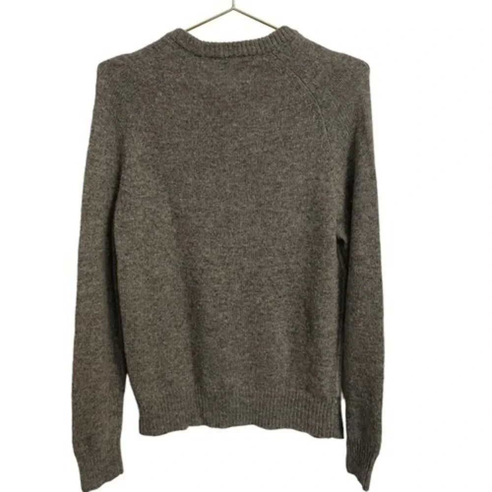 J. Crew Mens Small Grey Colorblock Donegal Speckled Raglan Crewneck Sweater
